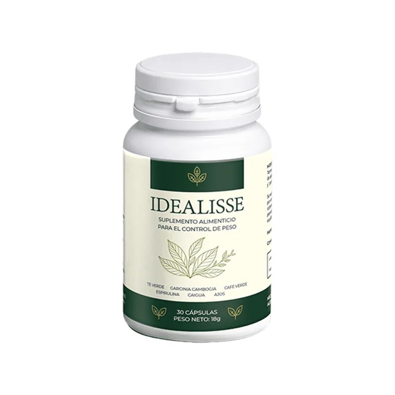 Idealisse — caja y frasco de cápsulas para el control de peso