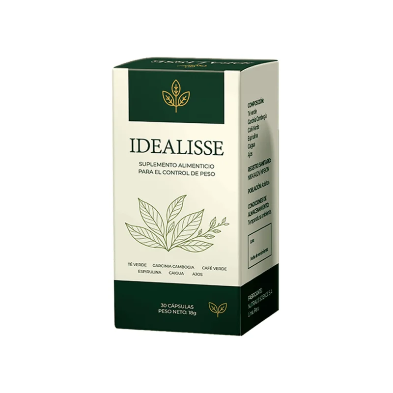 Idealisse — frasco de 30 cápsulas, suplemento alimenticio